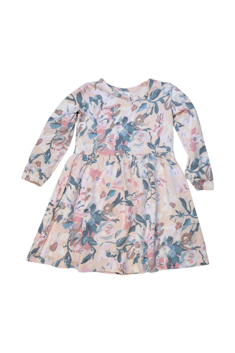 A Multicolour Long Sleeve Dresses from Burrow & Be in size 3T for girl. (Front View)