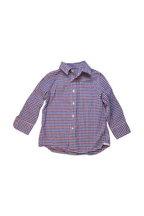 A Red Long Sleeve Shirts from Crewcuts in size 3T for boy. (Front View)