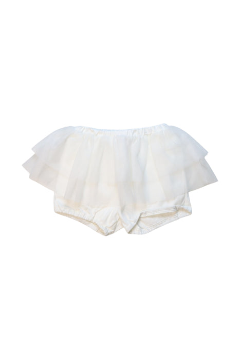 A White Bloomers from Miki House in size 2T for girl. (Front View)