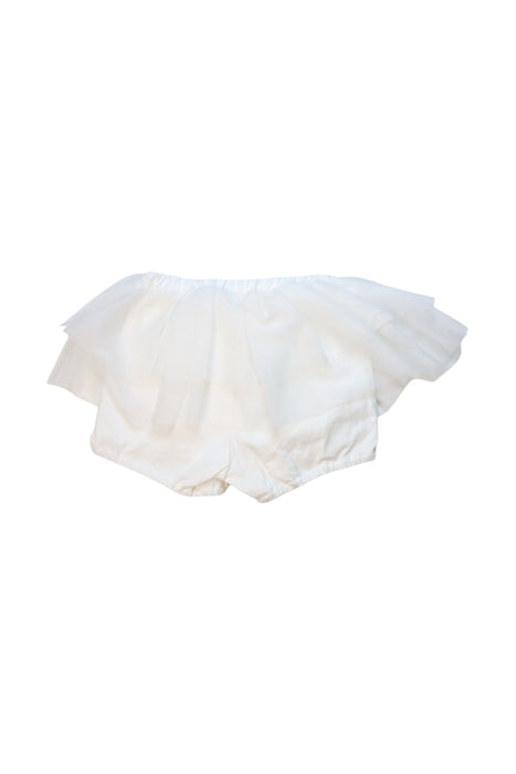 A White Bloomers from Miki House in size 2T for girl. (Back View)