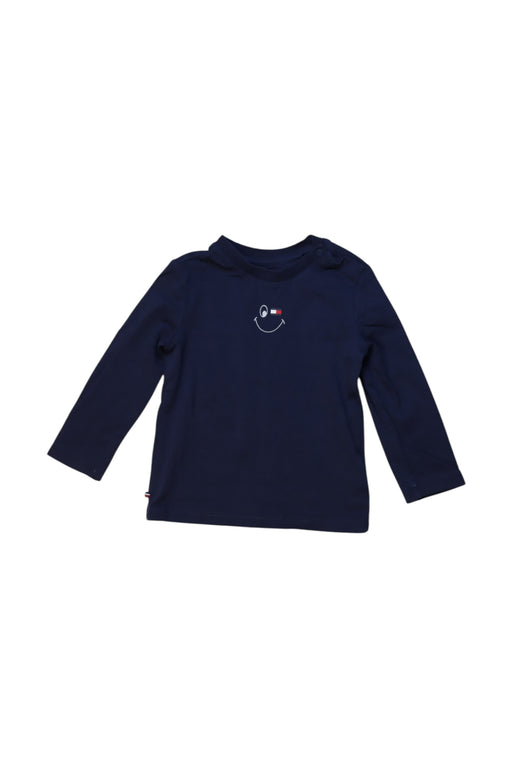 A Navy Long Sleeve Tops from Tommy Hilfiger in size 6-12M for girl. (Front View)