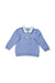 A Blue Long Sleeve Polos from Tutto Piccolo in size 12-18M for boy. (Front View)