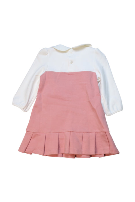 A Pink Long Sleeve Dresses from Momonittu in size 6-12M for girl. (Back View)