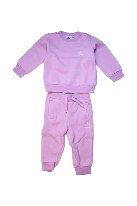 A Pink Pants Sets from Adidas in size 6-12M for girl. (Front View)