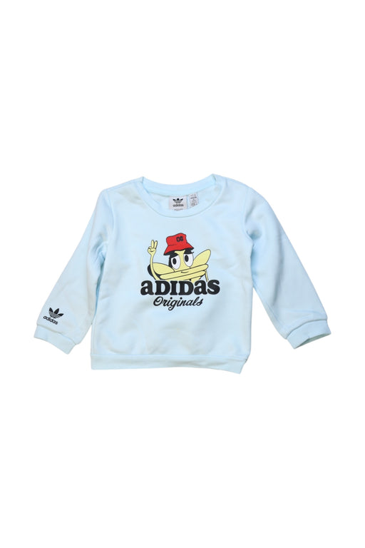 A Blue Crewneck Sweatshirts from Adidas in size 12-18M for boy. (Front View)