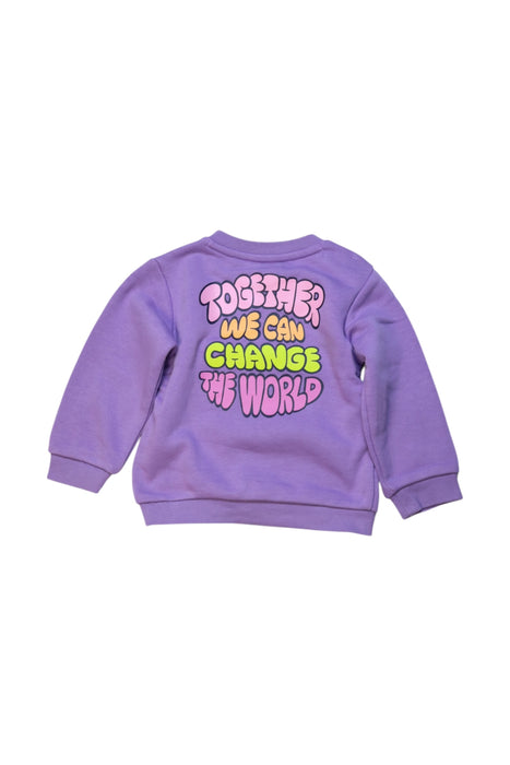 A Purple Crewneck Sweatshirts from Adidas in size 6-12M for girl. (Back View)