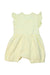 A Yellow Sleeveless Rompers from Graniph in size 6-12M for girl. (Back View)