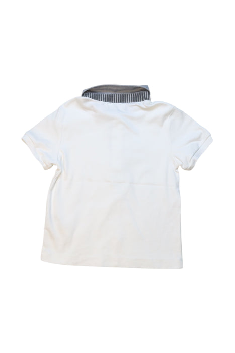 A White Short Sleeve Polos from Momonittu in size 12-18M for neutral. (Back View)