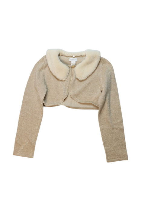 A Beige Lightweight Jackets from Monsoon in size 8Y for girl. (Front View)