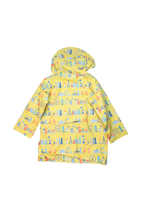 A Yellow Rain Jackets from Magnificent Baby in size 4T for boy. (Back View)