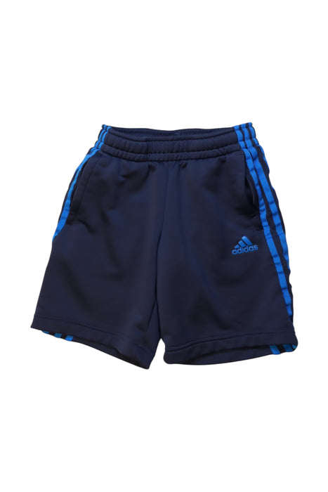 A Navy Shorts from Adidas in size 10Y for boy. (Front View)