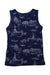 A Navy Sleeveless T Shirts from Petit Bateau in size 4T for neutral. (Back View)