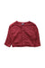 A Red Cardigans from Petit Bateau in size 6-12M for neutral. (Front View)