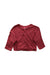 A Red Cardigans from Petit Bateau in size 6-12M for neutral. (Back View)