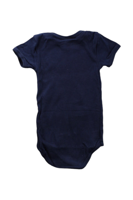A Navy Short Sleeve Bodysuits from Petit Bateau in size 6-12M for neutral. (Back View)