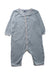 A Blue Onesies from Petit Bateau in size 6-12M for neutral. (Front View)