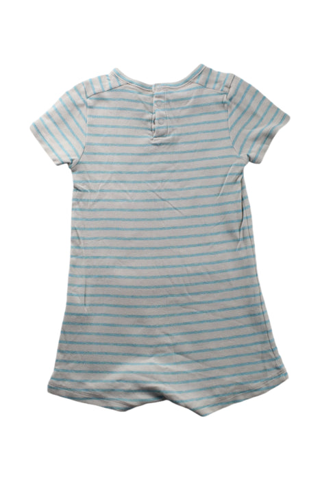 A Blue Short Sleeve Rompers from Petit Bateau in size 6-12M for neutral. (Back View)