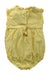 A Yellow Sleeveless Rompers from Chateau de Sable in size 3-6M for neutral. (Back View)