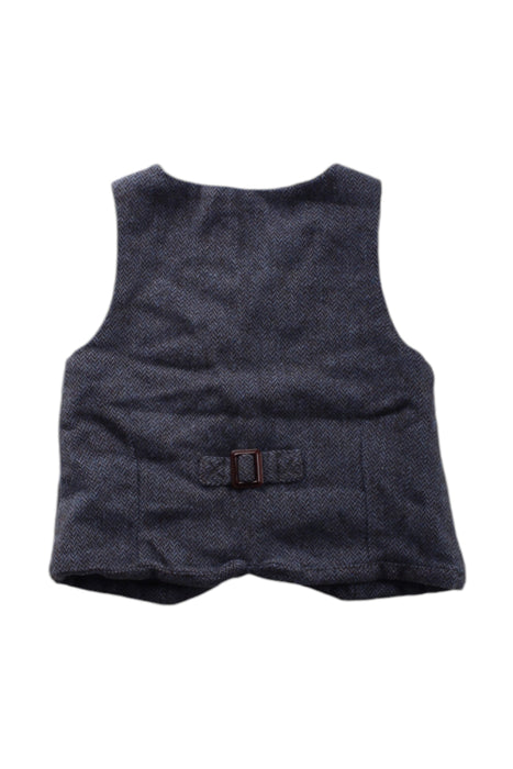 A Grey Suit Vests from Jacadi in size 3T for boy. (Back View)