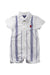A White Short Sleeve Rompers from Nicholas & Bears in size 0-3M for boy. (Front View)