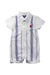 A White Short Sleeve Rompers from Nicholas & Bears in size 0-3M for boy. (Front View)