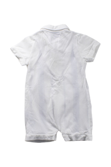 A White Short Sleeve Rompers from Nicholas & Bears in size 0-3M for boy. (Back View)