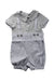 A Grey Short Sleeve Rompers from Nicholas & Bears in size 0-3M for boy. (Front View)