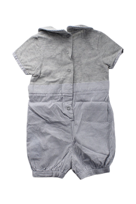 A Grey Short Sleeve Rompers from Nicholas & Bears in size 0-3M for boy. (Back View)