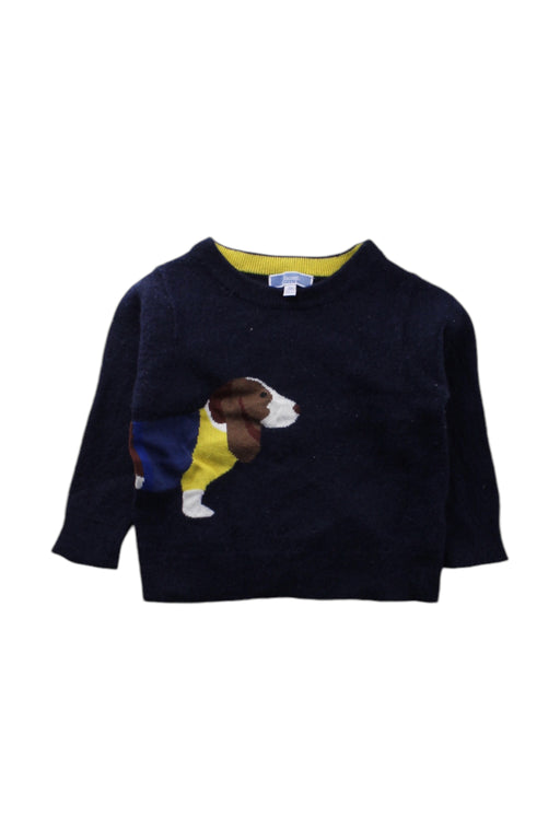 A Navy Long Sleeve Tops from Jacadi in size 3T for neutral. (Front View)