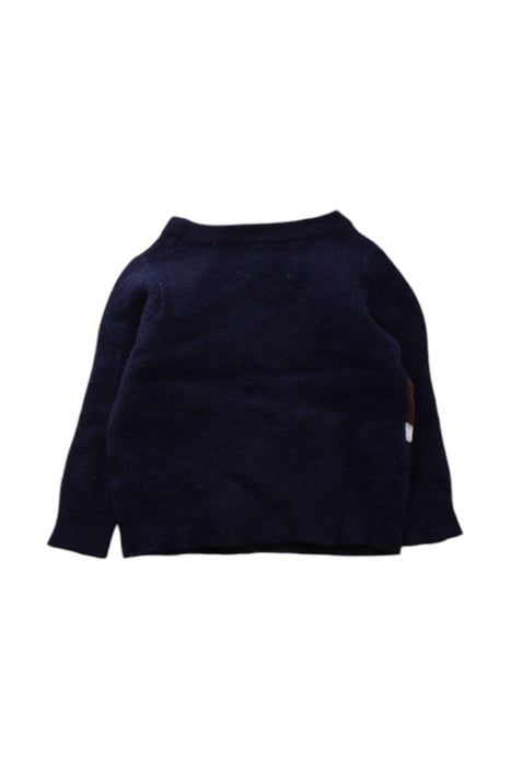 A Navy Long Sleeve Tops from Jacadi in size 3T for neutral. (Back View)