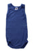 A Blue Sleveless Bodysuits from Petit Bateau in size 6-12M for neutral. (Front View)