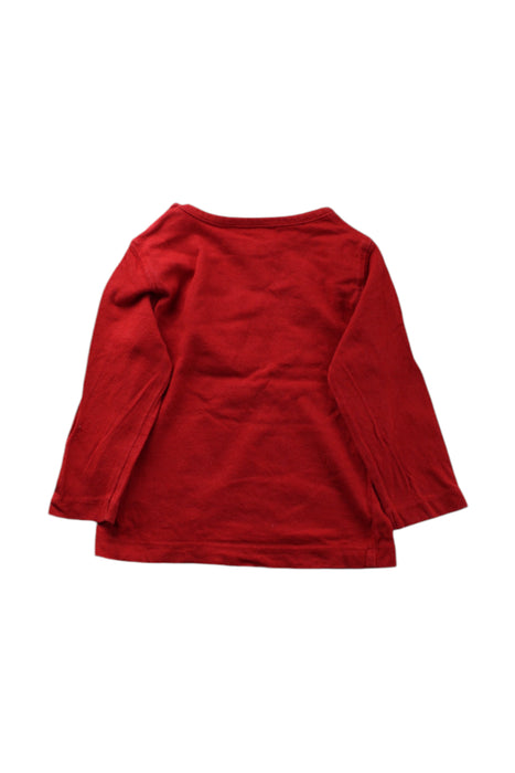 A Red Long Sleeve T Shirts from DPAM in size 6-12M for neutral. (Back View)