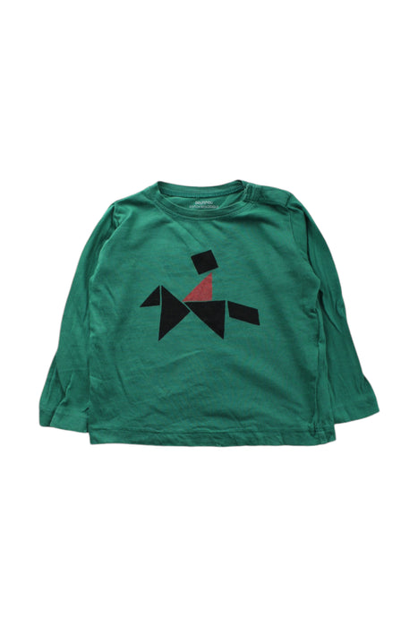 A Green Long Sleeve T Shirts from Bout'Chou in size 6-12M for neutral. (Front View)