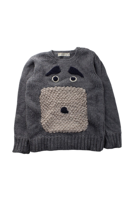 A Grey Knit Sweaters from Stella McCartney in size 6T for neutral. (Front View)