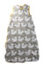 A Grey Sleepsacs from The Gro Company in size 6-12M for neutral. (Back View)