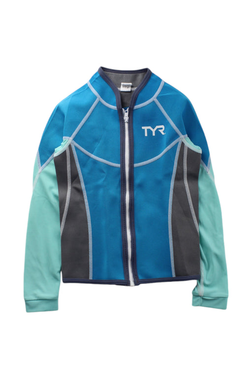 A Blue Rash Guards from TYR in size 6T for neutral. (Front View)