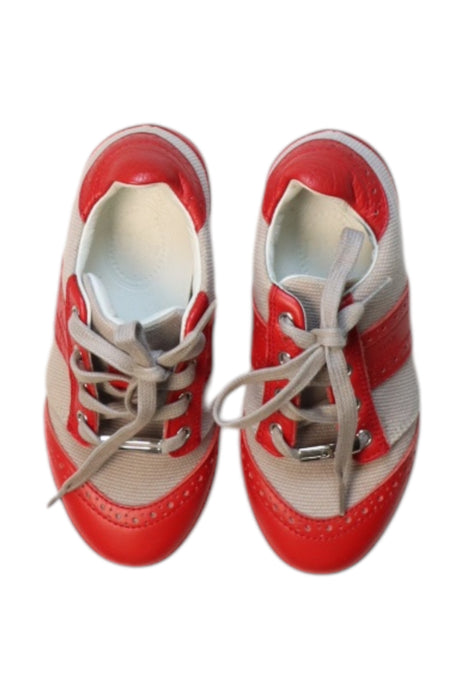 A Red Sneakers from Dior in size 3T for girl. (Back View)