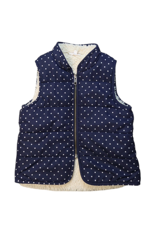 A Navy Outerwear Vests from Seed in size 3T for girl. (Front View)