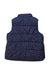 A Navy Outerwear Vests from Seed in size 3T for girl. (Back View)