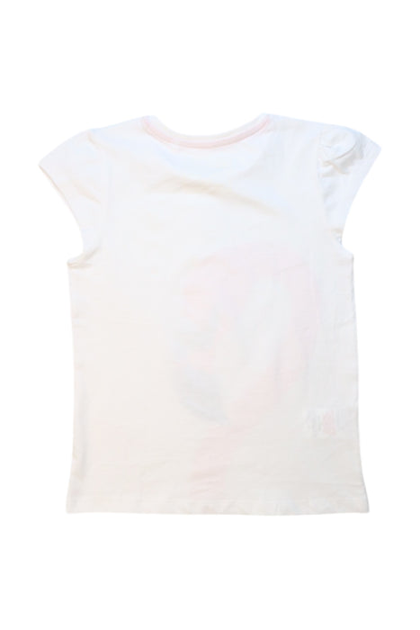 A White Short Sleeve T Shirts from Mountain Warehouse in size 5T for girl. (Back View)