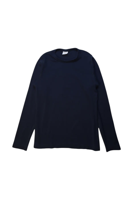 A Navy Long Sleeve T Shirts from Polarn O. Pyret in size 8Y for girl. (Front View)