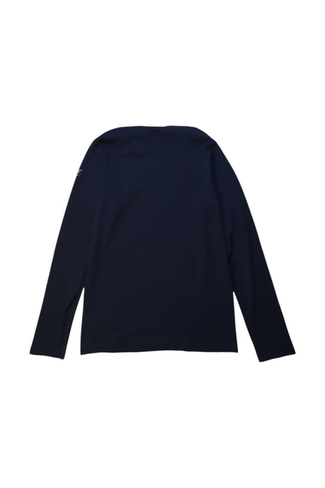 A Navy Long Sleeve T Shirts from Polarn O. Pyret in size 8Y for girl. (Back View)