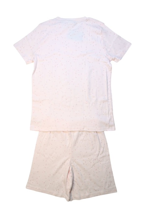 A White Pyjama Sets from The Little White Company in size 11Y for girl. (Back View)