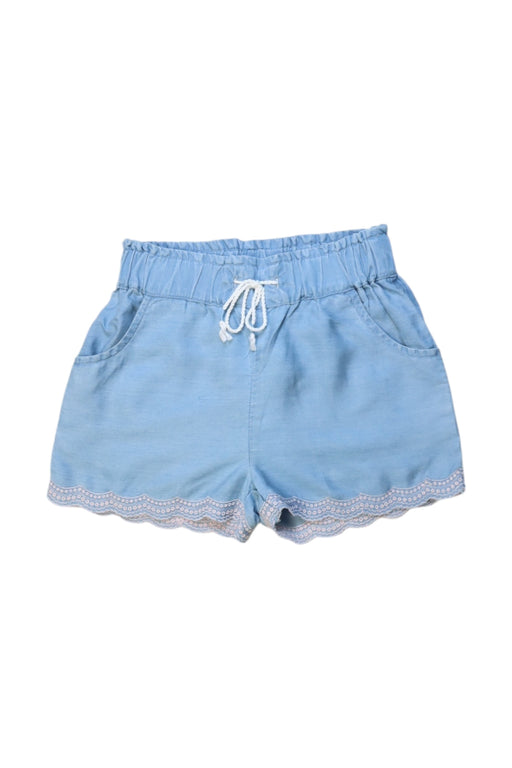 A Blue Shorts from Bonheur du Jour in size 8Y for girl. (Front View)