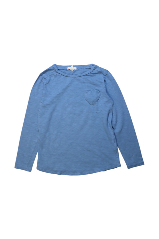 A Blue Long Sleeve T Shirts from Crewcuts in size 6T for girl. (Front View)