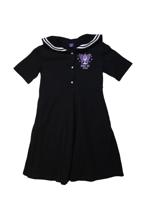 A Black Short Sleeve Dresses from Anna Sui in size 7Y for girl. (Front View)