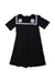 A Black Short Sleeve Dresses from Anna Sui in size 7Y for girl. (Back View)