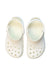 A White Slip Ons from Crocs in size 3T for boy. (Back View)