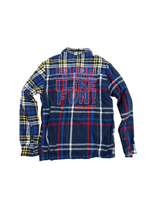 A Blue Long Sleeve Shirts from Little Marc Jacobs in size 10Y for boy. (Back View)