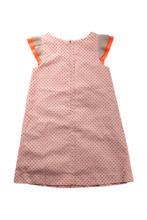 A Multicolour Sleeveless Dresses from Momonittu in size 6T for girl. (Back View)